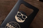 Minimalist Laser Engraved Black Metal Bottle Opener 5