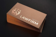 Fancy and elaborate copper laminated name card template 1