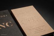 Black & brown embossed kraft template 6