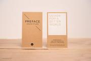 Free brown kraft card with offset printing & foil stamp template 4