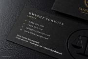 Black and gold Law business card template 6