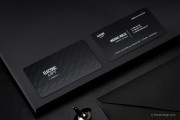 Sleek Geometric Quick UV Printed Black Metal Template 1 