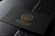 Black and gold Law business card template 3