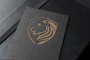 Lion laser engraved cool logo template 2