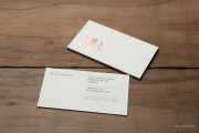 linen cream business card - 3