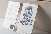 Blue edge letterpress template 6