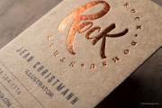 Copper and kraft business card template 7