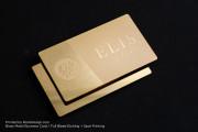Brilliant Gold business card template 3