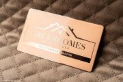 Rose gold geometric realtor template 5