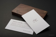 linen business card design 2