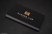 Black and white lawyer card biz card template with silver and bronze 6