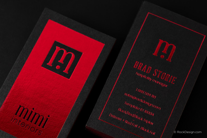 Luxury Interior Designer Triplex Business Card - Brad Storie