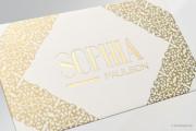 Glittery gold fashion template 5