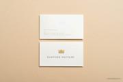 Cream template with embossed gold foil & ink 4