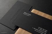 Embossed black template with silver foil 1