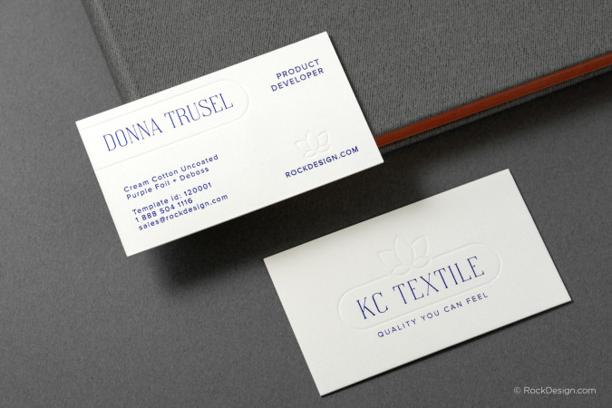 Artisan Cream Cotton Business Card - KC Textile