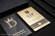 Luxury VIP Member Gold Metal Card Design 3