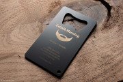 Minimalist Laser Engraved Black Metal Bottle Opener 2