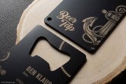 Brilliant Laser Engraved Black Metal Bottle Opener 3