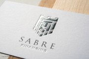 Silver foil embossed white template 1