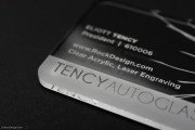 Laser Engraved Crystal Clear Acrylic Business Card 2