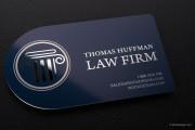 Blue and silver metal business card template 5