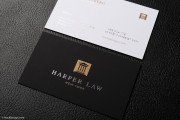 Black and white lawyer card biz card template with silver and bronze 4