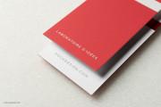 Bold red & white foil suede template 8