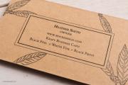 Artistic kraft business card template 4