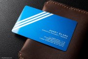 Cool blue laser engraved pilot visiting card 3