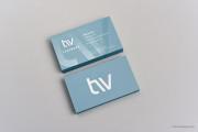 blue printed silk name card template 2