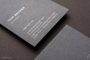 Gray thick white foil template 4