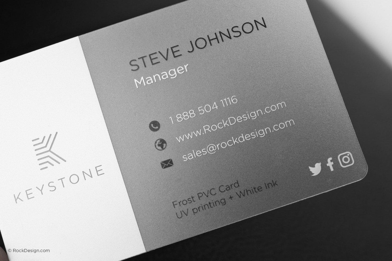 EXPLORE Frosted business cards