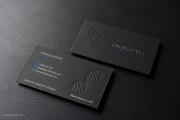 modern professional black business card design 7