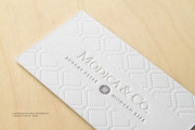 Premium Letterpress Business Card Design 1