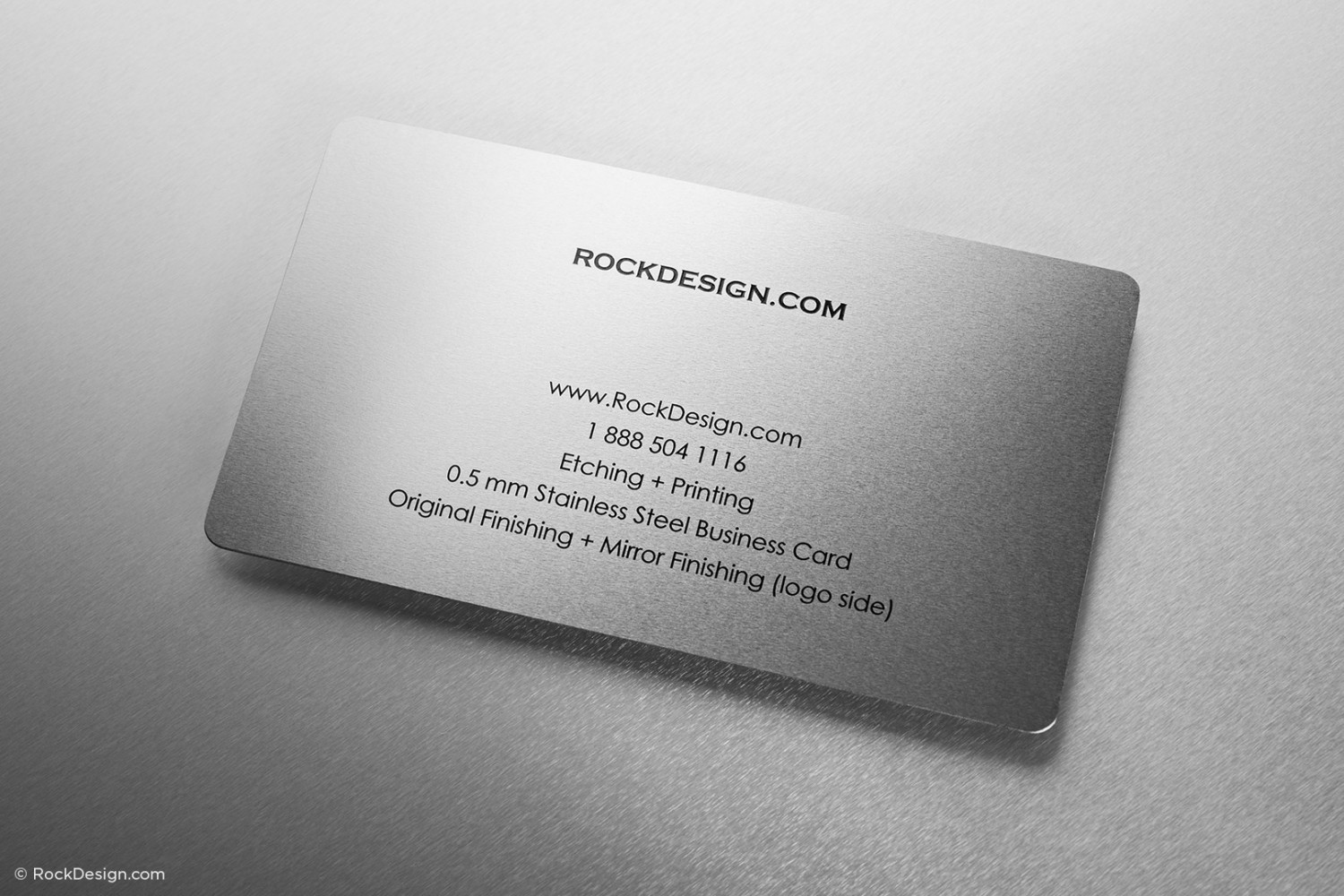 Let our metallic visiting card template represent your BRAND