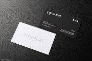 Minimalist black and white holographic foil biz card template 3
