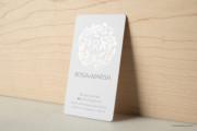 unique glossy white suede business cards 6