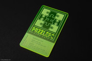 Captivating Translucent Fluorescent Green Acrylic Business Card 1