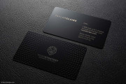 Compelling Laser Engraved Black Metal Business Card 1