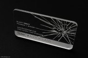 Laser Engraved Crystal Clear Acrylic Business Card 4