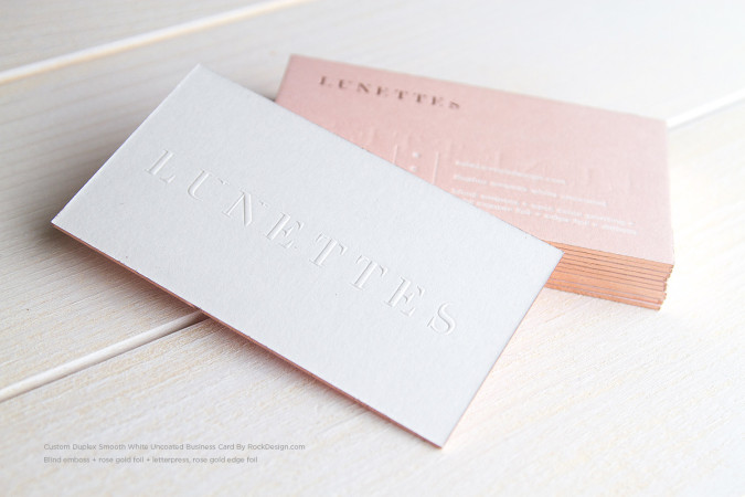 Classic Typographic Business Card Template - Lunettes