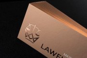 Fancy and elaborate copper laminated name card template 4