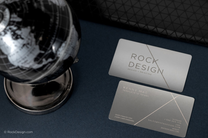 Laser Engraved Stainless Steel Metal Business Card - Kenny Mac