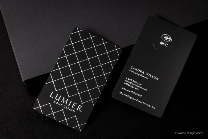 Clean and Classic Patterned NFC Tag Card Design - Lumier Home Design 