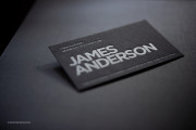 Gray Business Card Template 3