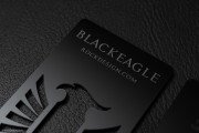 Unique laser cut black acrylic business card 3