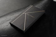 Suede black template with black and gold foil stamp 1