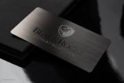 Gunmetal Metal Business Card Design - 8