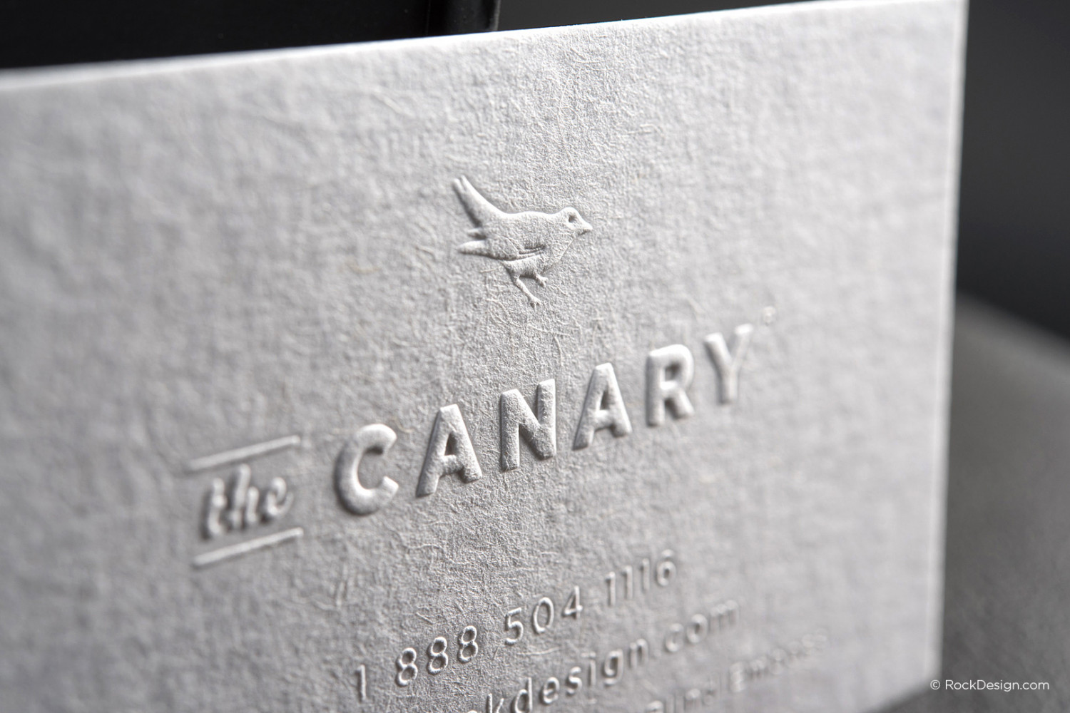 Print Online With Free Business Card Templates Rockdesign Minimalist Blind Emboss Premium White Business Card The Canary